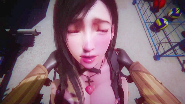 Everyone's favorite waifu Tifa gets double penetrated