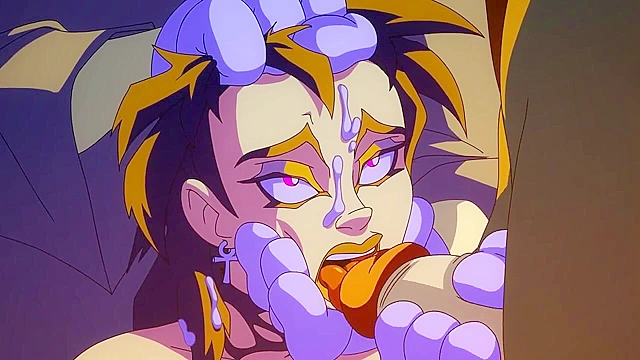 Demon monster tentacle fucks female ghostbuster in cartoon porn