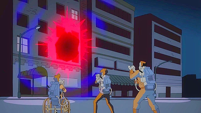 Demon monster tentacle fucks female ghostbuster in cartoon porn