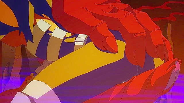 Demon monster tentacle fucks female ghostbuster in cartoon porn