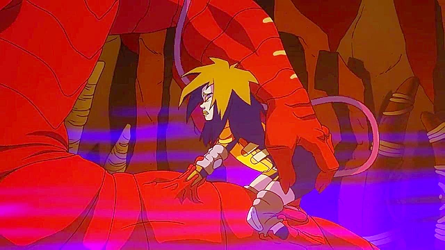 Demon monster tentacle fucks female ghostbuster in cartoon porn