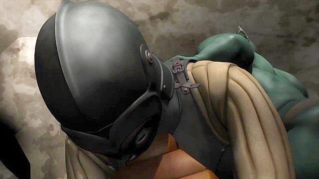 3D warrior princess gets her ass fucked by trolls in a dungeon