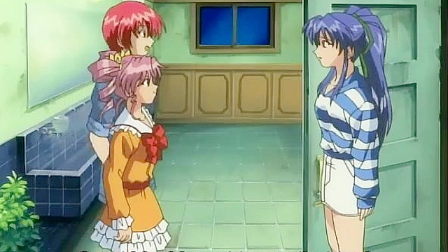 Shusaku Liberty 1 - Brainwashed lesbians give tied up schoolgirl enemas