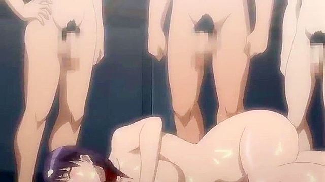 Rei Zero 2 - Busty anime investigator must make 13 thugs cum or her friend dies