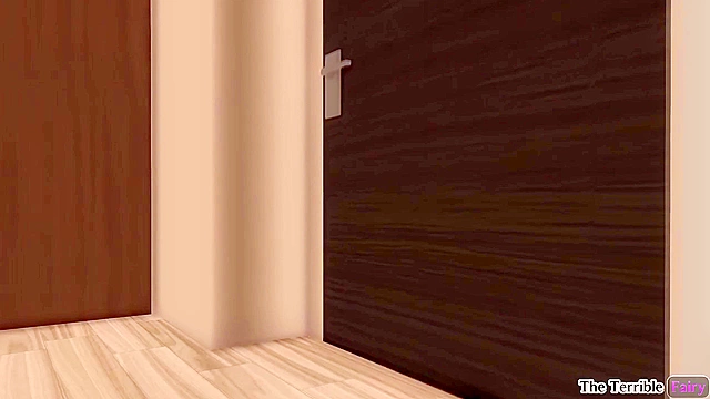 3D blonde teen gets fucked by big futanari dick behind market