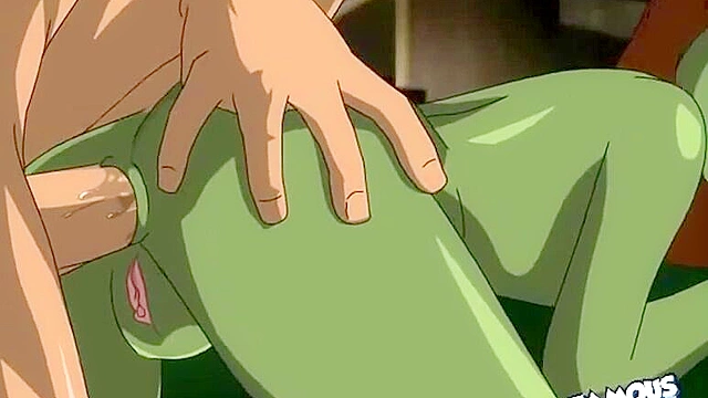 Superboy bends over Miss Martian and gives her asshole a good fucking