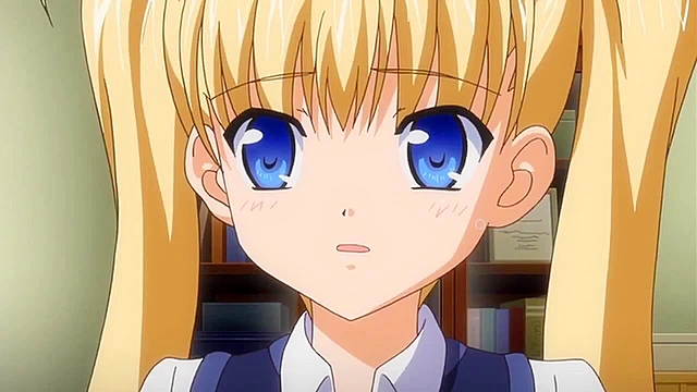 Demon Father Rebirth - Cute blonde anime schoolgirl ass fucked in bathroom