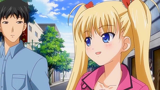 Demon Father Rebirth - Cute blonde anime schoolgirl ass fucked in bathroom