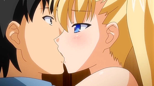 Demon Father Rebirth - Cute blonde anime schoolgirl ass fucked in bathroom