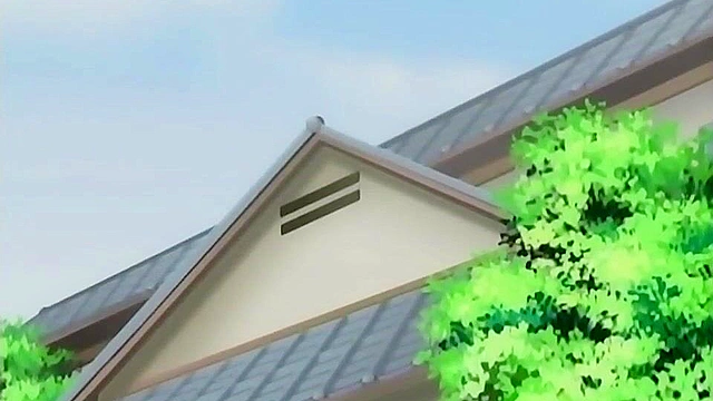 Dirty hentai brother is ass fucking his sister and mom in anal threesome