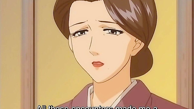 Dirty hentai brother is ass fucking his sister and mom in anal threesome