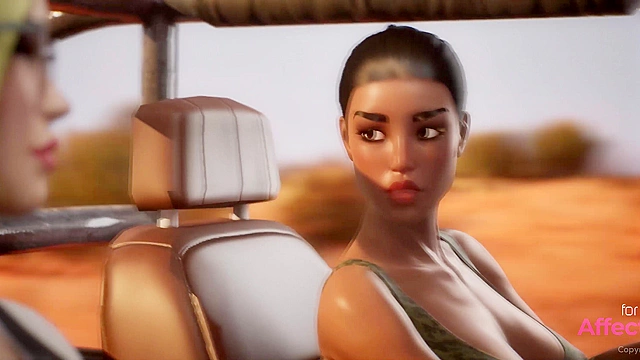 Big dick guy having crazy threesome sex with 2 big tits futanari babes