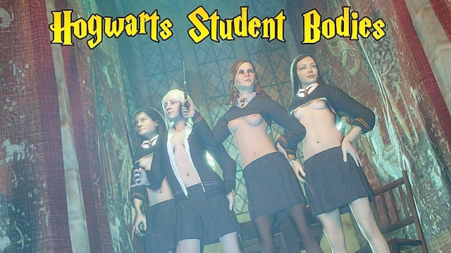 Hogwarts Student Bodies - Hermione and friends do dirty anal sex