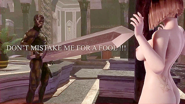 Powerful succubus sucks the cock and life out of warrior