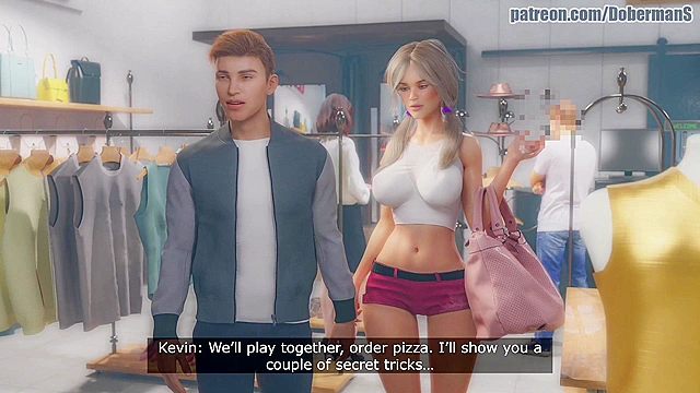 Security guard searches shoplifter's womb with Big Black Cock - 3d video comics