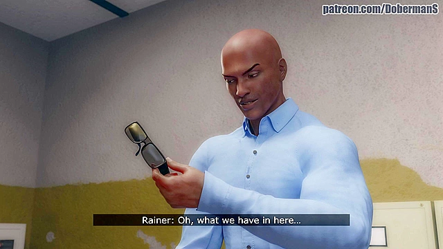 Security guard searches shoplifter's womb with Big Black Cock - 3d video comics