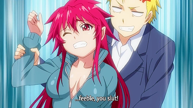 Dinner for Vampire - Succubus vampire has a hentai foursome with students in classroom