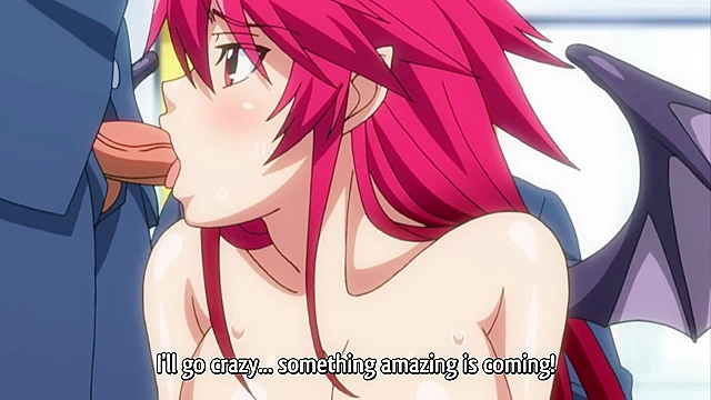 Dinner for Vampire - Succubus vampire has a hentai foursome with students in classroom