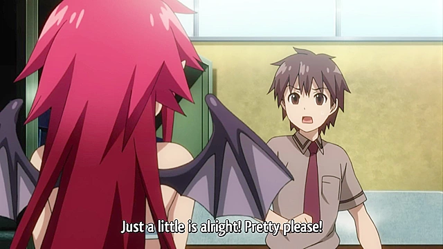 Dinner for Vampire - Succubus vampire has a hentai foursome with students in classroom