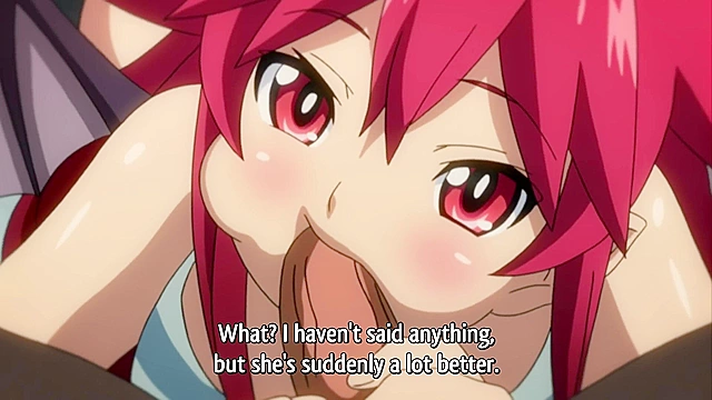 Dinner for Vampire - Succubus vampire has a hentai foursome with students in classroom