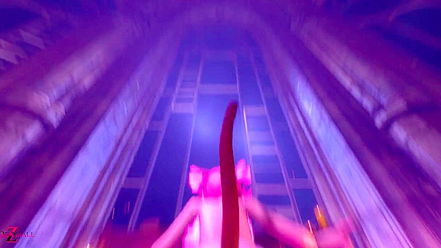 Pink-haired kitty Momo [Neko Vampire] pov rides cock cowgirl