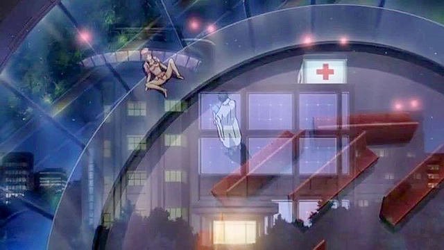 Horny nurse is toying her asshole with anal beads before doctor fucks her in hentai hospital