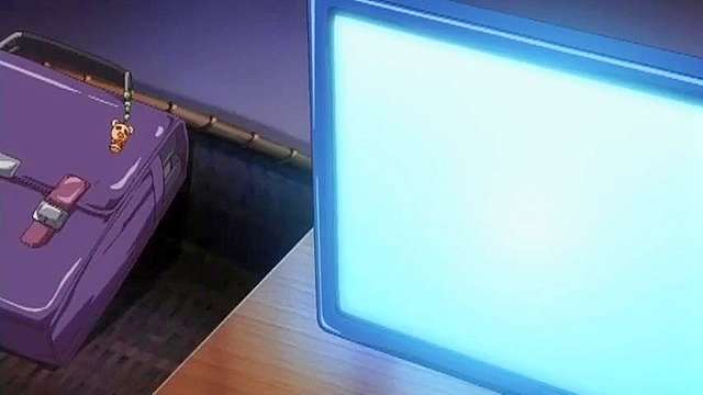 Horny nurse is toying her asshole with anal beads before doctor fucks her in hentai hospital