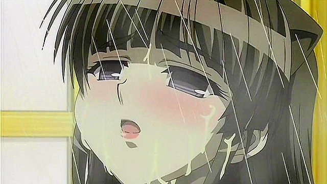 Redhead hottie in swimsuit feeds tentacle monster with pussy full of semen