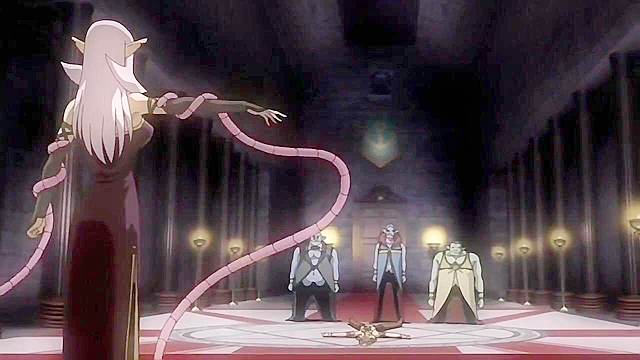 Dirty elf gets her butthole fucked in public by tentacle king