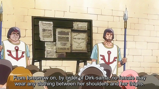 Dirty elf gets her butthole fucked in public by tentacle king