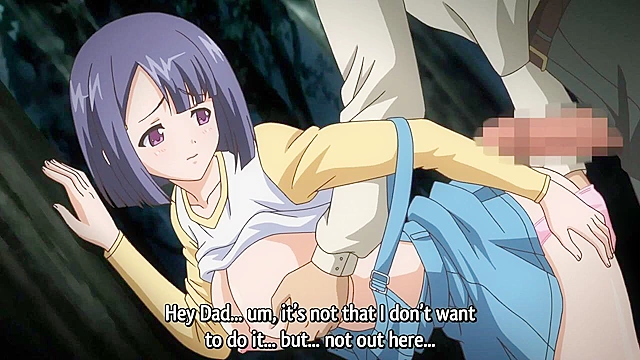 Demon Father Revenged 1 - Dad gives his daughter butt sex in the woods