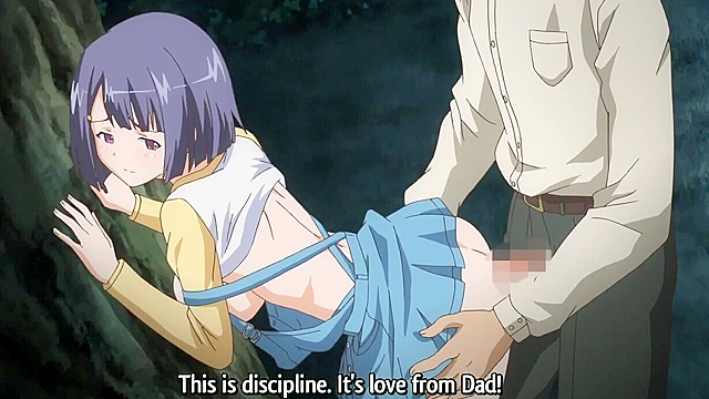 Demon Father Revenged 1 - Dad gives his daughter butt sex in the woods