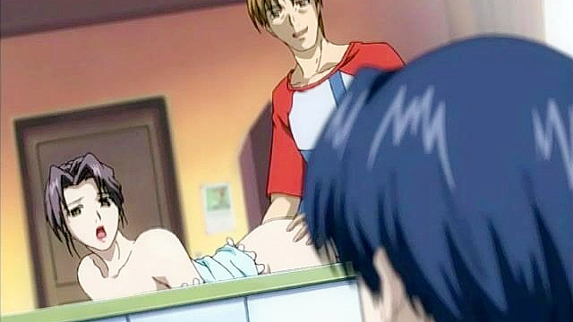 Pervy guy fucks his aunt's asshole while she screams - taboo hentai