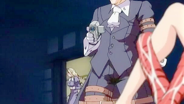 Wet pussy drips as busty slave gives a vigorous deepthroat blowjob