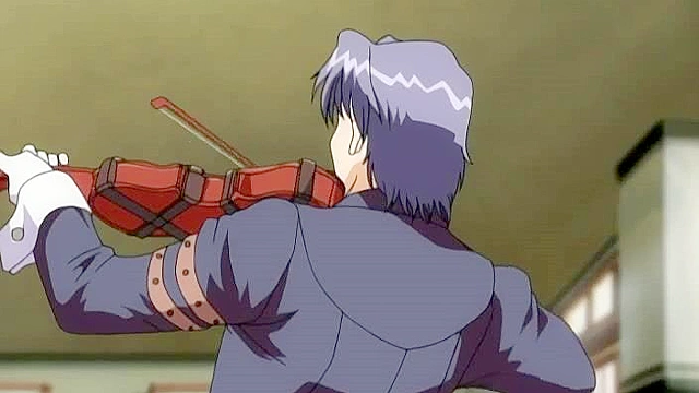 Wet pussy drips as busty slave gives a vigorous deepthroat blowjob