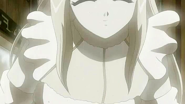 Wet pussy drips as busty slave gives a vigorous deepthroat blowjob