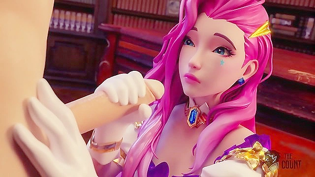 Seraphine from League of Legends Gets 3 Mouthfuls Of Cum