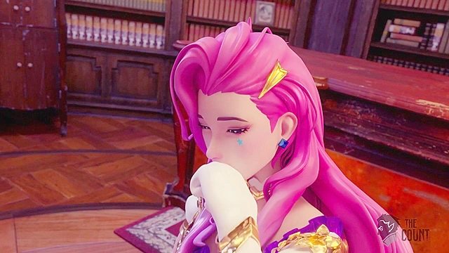 Seraphine from League of Legends Gets 3 Mouthfuls Of Cum