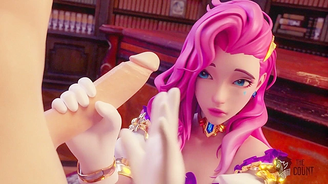Seraphine from League of Legends Gets 3 Mouthfuls Of Cum