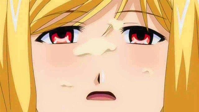 Oppai Life 2 - Busty anime blonde gets ass fucked and squirts in busty threesome