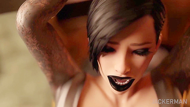 The Captive 2 - Tied up busty vampire get anal fucked by werewolf