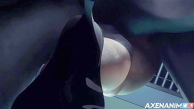 Mrx X hard fucking Ada Wong with huge dick in her asshole