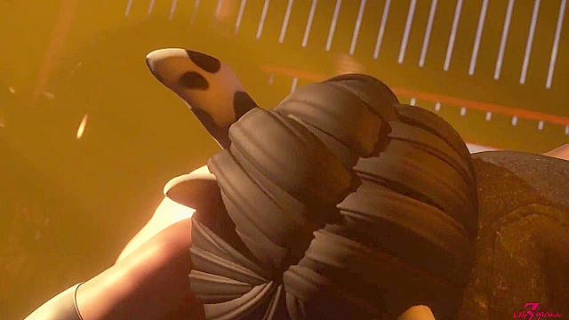 Farm Worries - Busty 3D girl in cow outfit ass fucked in barn