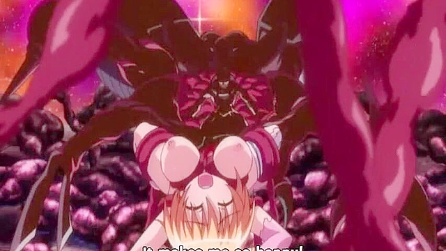 Magical warrior girl is tentacle fucked in her asshole by sadistic demon