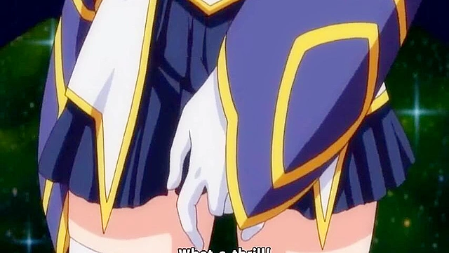 Magical warrior girl is tentacle fucked in her asshole by sadistic demon