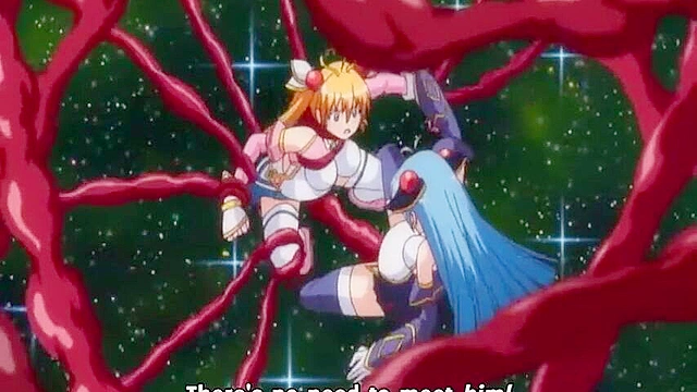 Magical warrior girl is tentacle fucked in her asshole by sadistic demon