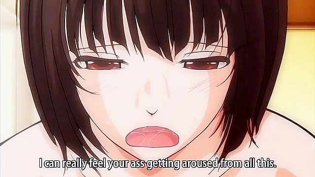 Big titty slut has a anime girl and guy double fuck her holes with toys