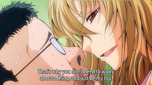 Big titty slut has a anime girl and guy double fuck her holes with toys