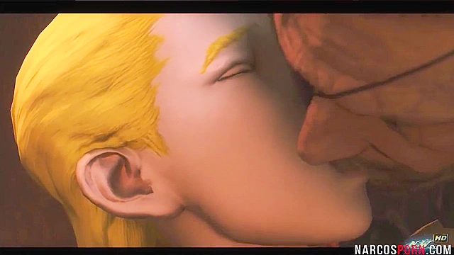 Street Fighter Cammy gets her ass fucked rough on the couch