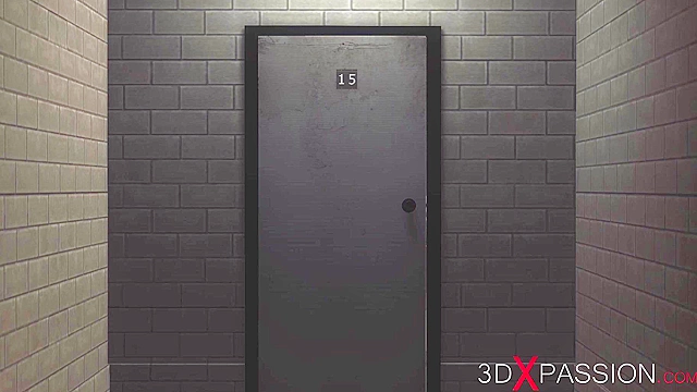 3D animated hardcore dickgirl bangs hard a sexy Harley Quinn in the basement